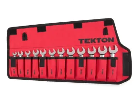 12-Piece Stubby Combination Wrench Set with Pouch (8 - 19 mm)