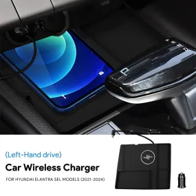 15W Wireless Car Charger for Hyundai Elantra 2021-2024