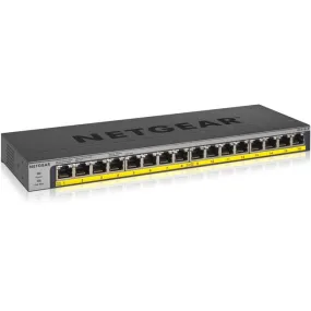 16Port Poe/Poe  Gigabit Enet,Unmanaged Switch 76Watt Power