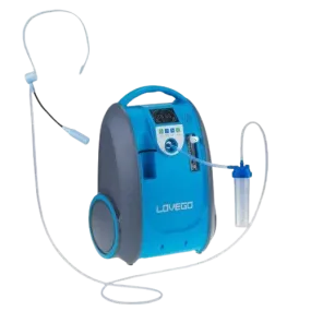 1L-5L/min Portable battery oxygen concentrator with 2 Batteries 2 Chargers I Lovego I LG101