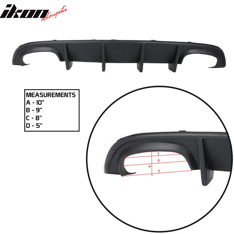 2015-2023 Dodge Charger Quad Exhaust Rear Diffuser   Side Aprons PP