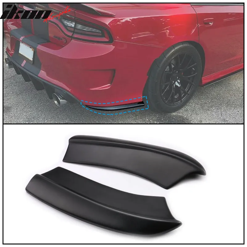 2015-2023 Dodge Charger Quad Exhaust Rear Diffuser   Side Aprons PP