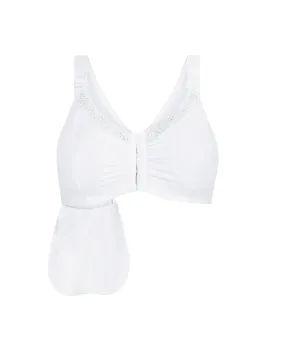 2160K Hannah Kit Wire-Free Picketed Mastectomy Bra Kit | White