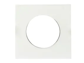 3 Inch Gimbal Square Trim White Finish