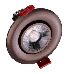 3-inch LED Gimbal Recessed Downlight in Oil-Rubbed Bronze, 4000K