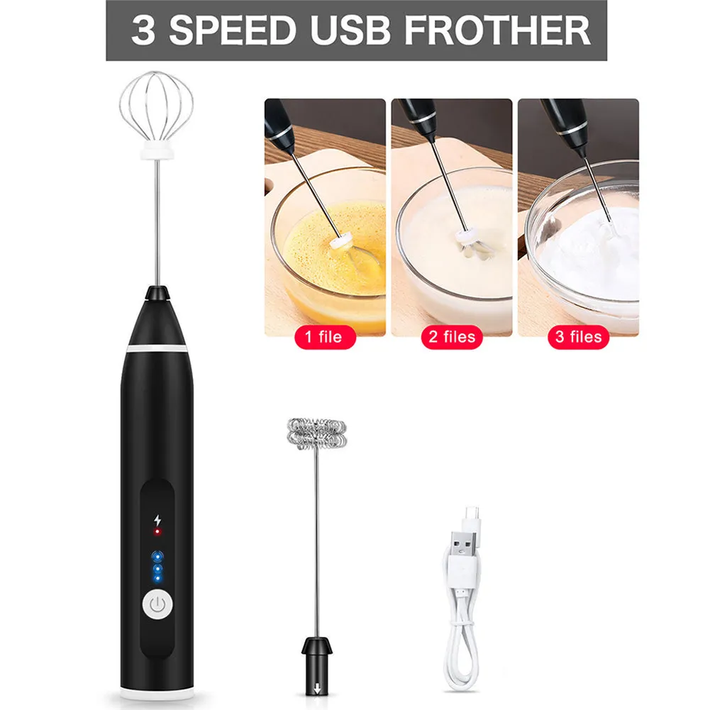 3-Speed Electric Milk Frother