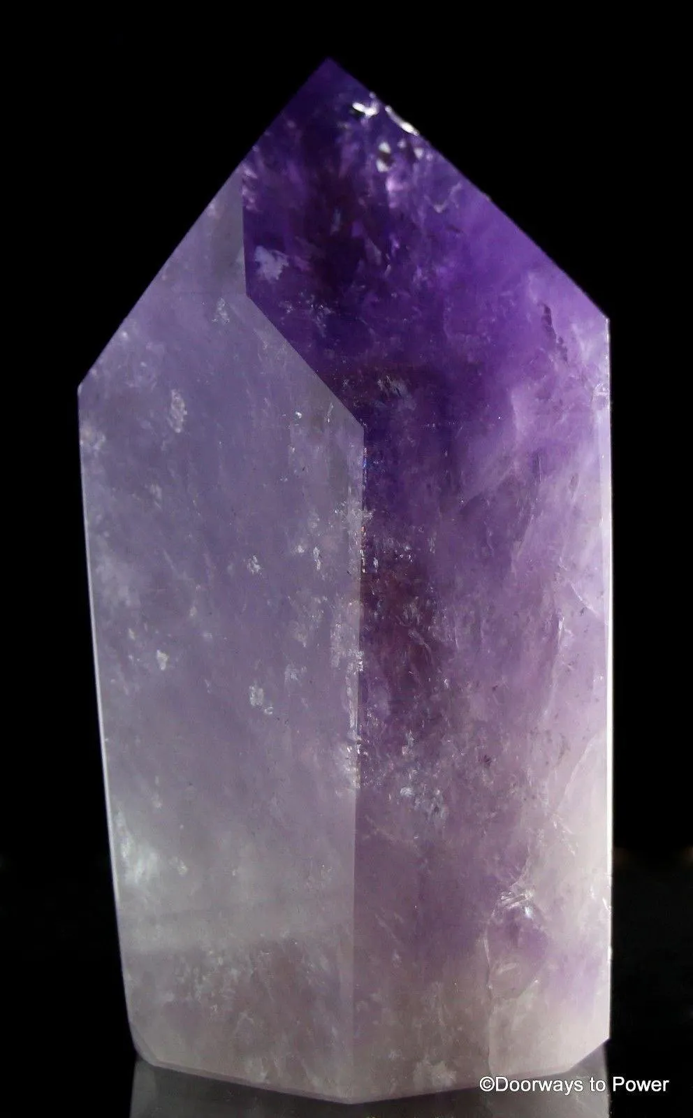 3.75" John of God Amethyst Quartz Dow Healing Crystal CAA-3