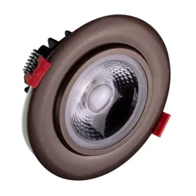 4-inch LED Gimbal Recessed Downlight in Oil-Rubbed Bronze, 2700K