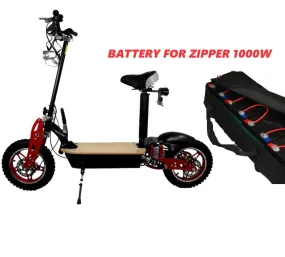 48V, 12AH Battery (4 X 12V Batteries) For 1000W Electric Scooter