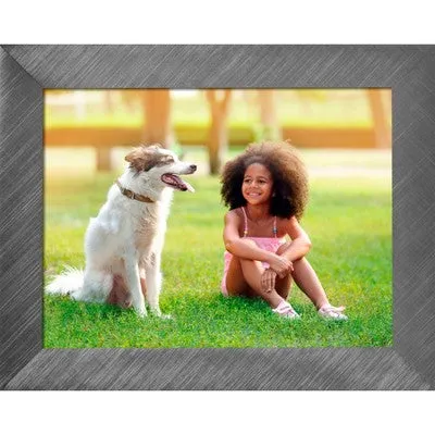 8" Wi-Fi Digital Photo Frame Brushed Gray Metal - Polaroid