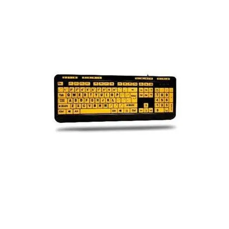 Adesso Adesso Easytouch 132 - Luminous 4x Large Print Multimedia Desktop Keyboard