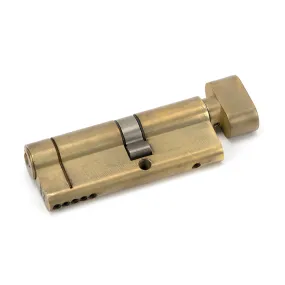 Aged Brass 35T/45 5pin Euro Cylinder/Thumbturn | From The Anvil