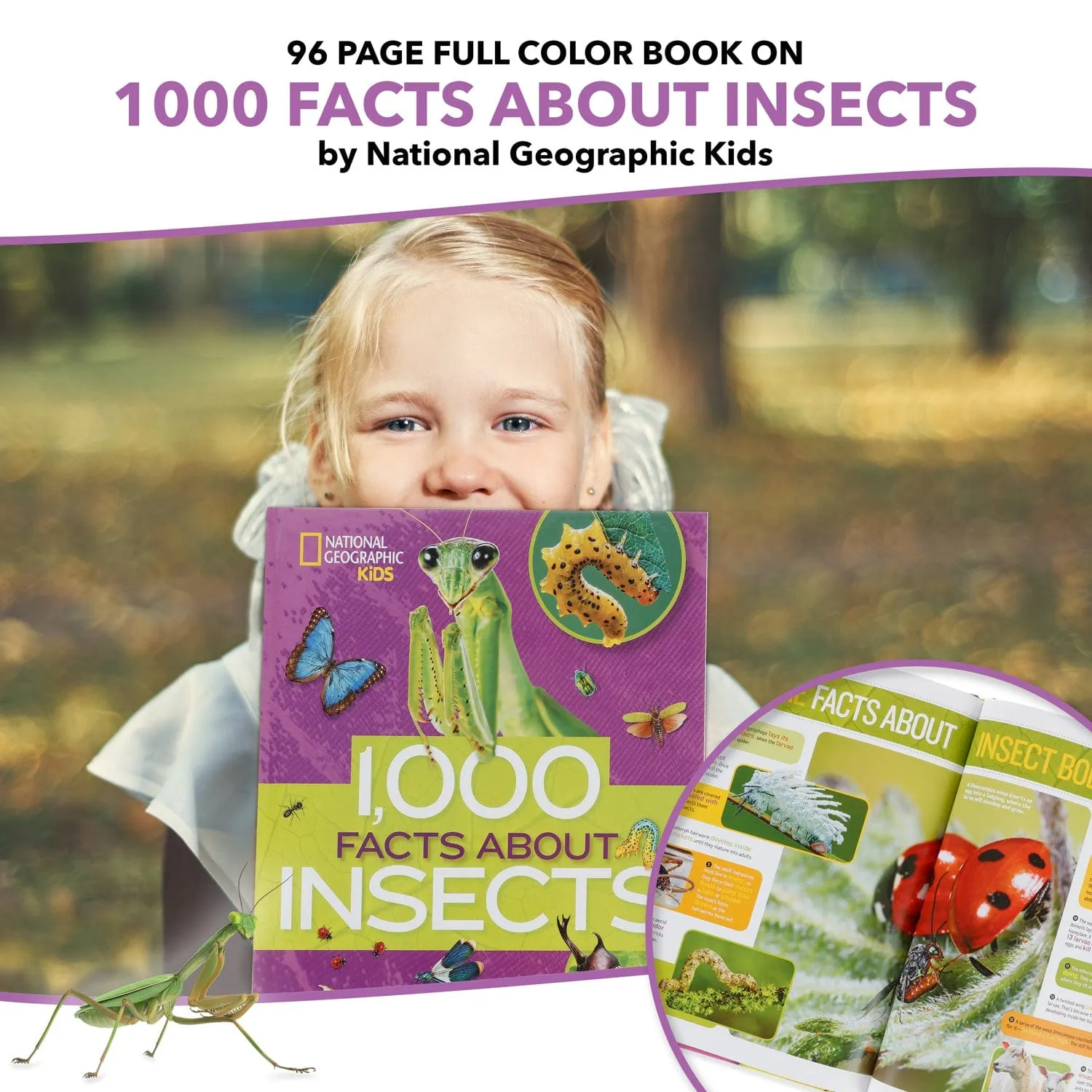 AmScope Kid's Genuine Insect Discoverer Series Set featuring 60X-120X Portable LED Handheld Microscope, Ultimate Insect Exploration Set and more