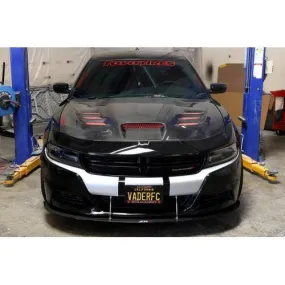 APR Carbon Fiber Front Wind Splitter w/ Rods: Dodge Charger R/T & SXT 2015 - 2023