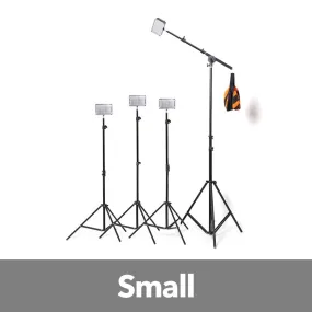 Aputure 4x H198 LED Video Continuous Portable Lighting Kit With Boom (from 1680 lumens at 1m)