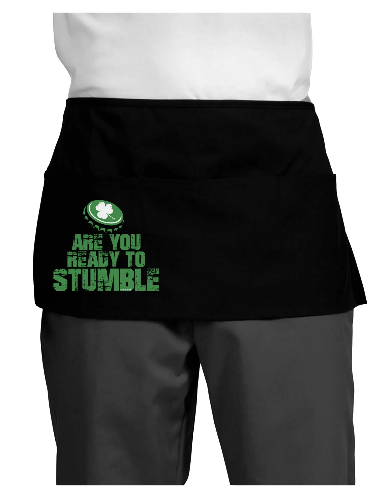 Are You Ready To Stumble Funny Dark Adult Mini Waist Apron, Server Apron by TooLoud