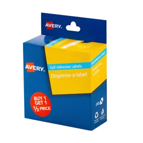 Avery Label Dispenser Buy 1 Get 1 1/2 Price 24mm 300 Pack