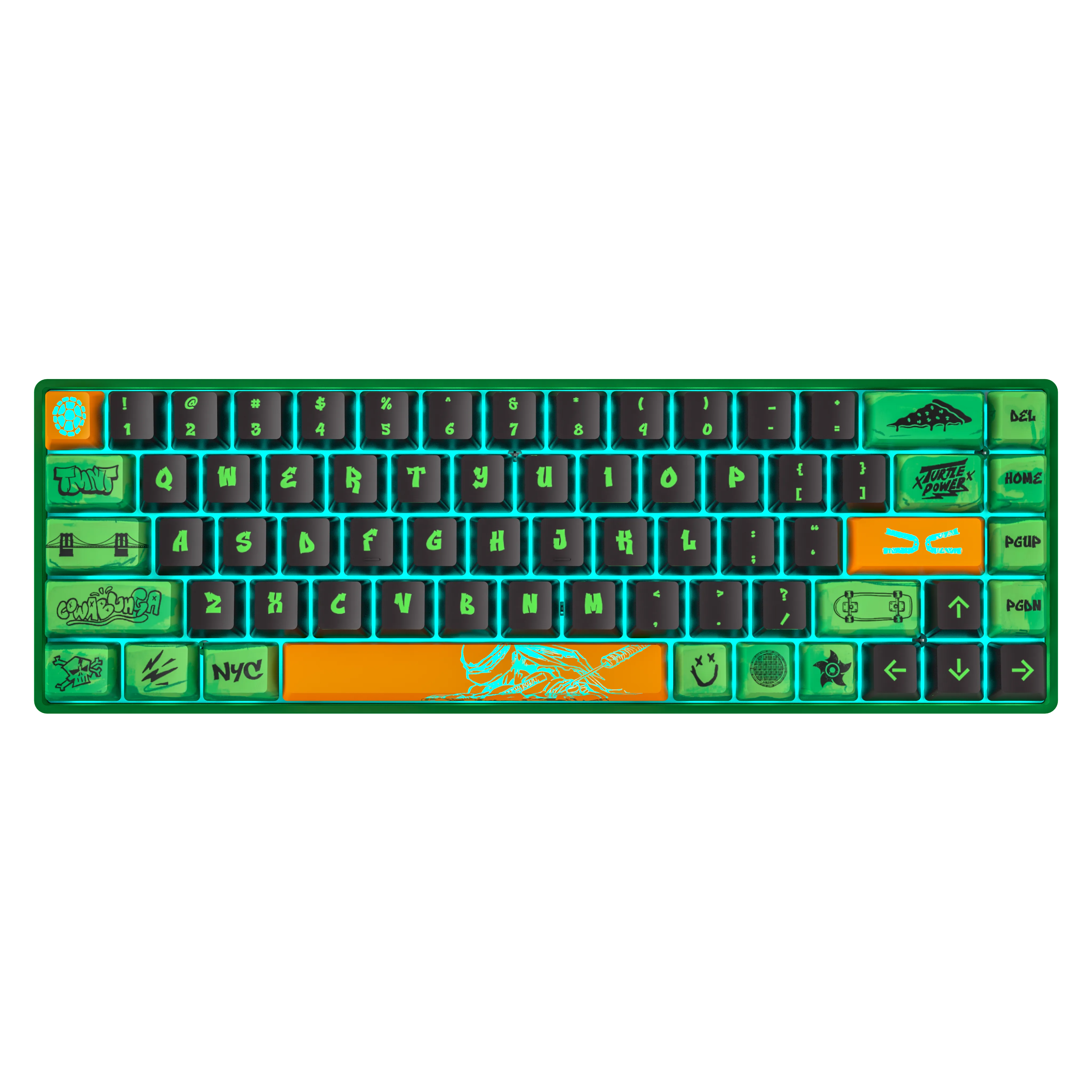 Banshee K68 Magnetic Switch Keyboard - Teenage Mutant Ninja Turtles (4 Colors in 1)