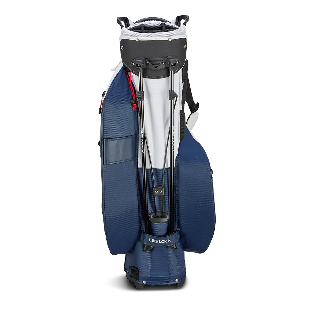 Big Max Dri Lite Hybrid Plus Golf Stand Bag 2024 - White Navy Red