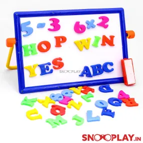 Black and White Board with Magnetic Alphabets (Magnet-O-Write)