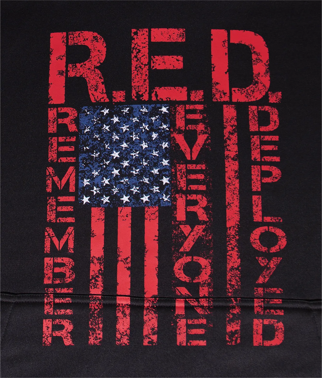 Black Concealed Carry R.E.D. (Remember Everyone Deployed) Hoodie