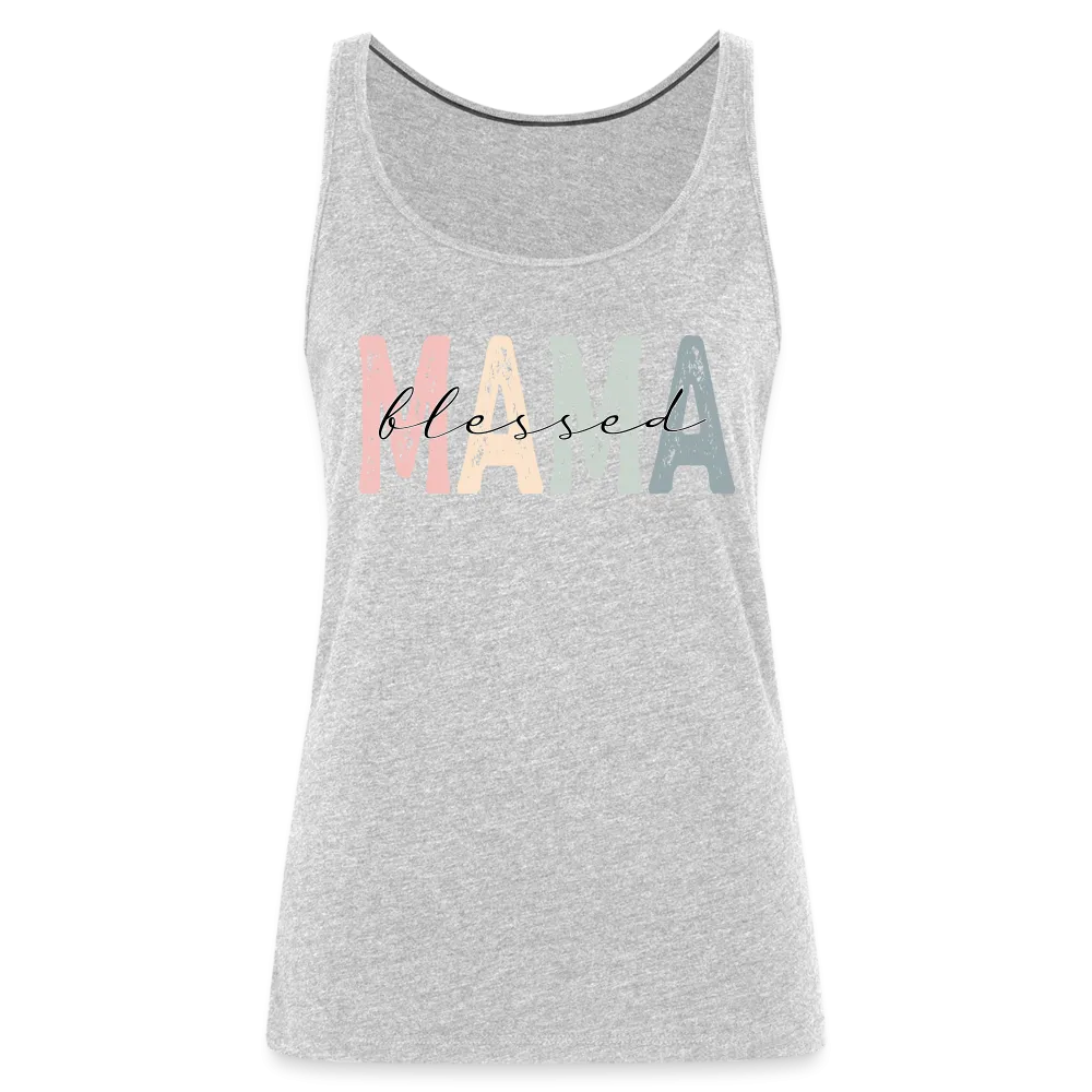 Blessed Mama Premium Tank Top (Retro Design)