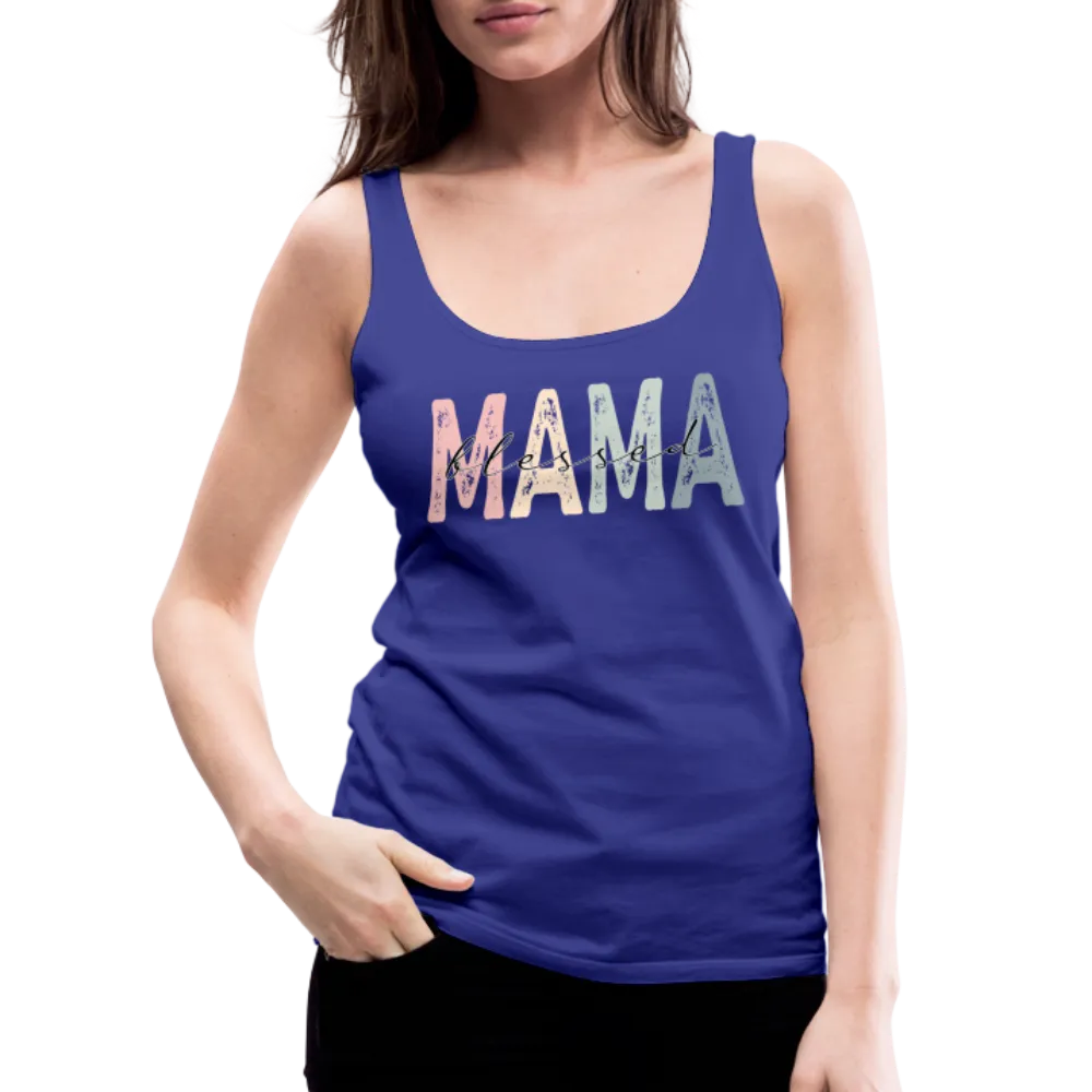 Blessed Mama Premium Tank Top (Retro Design)