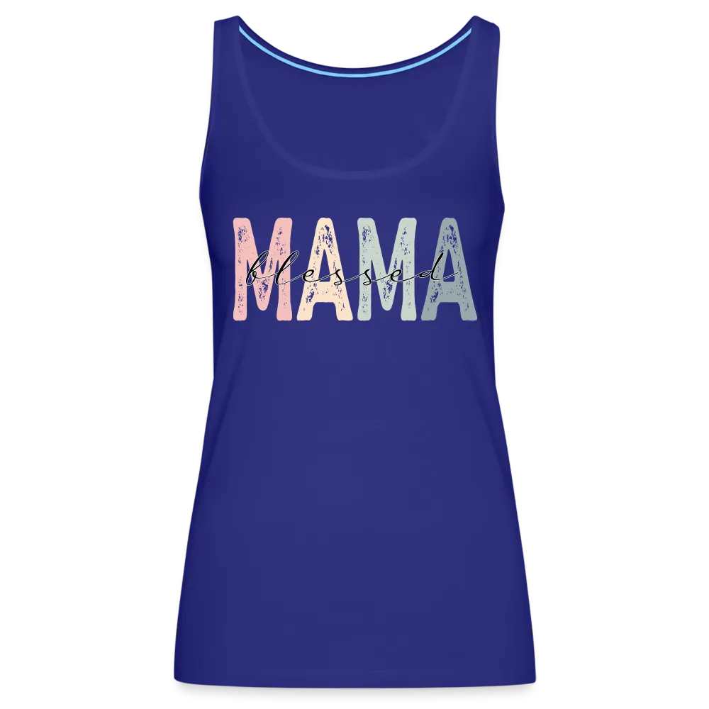 Blessed Mama Premium Tank Top (Retro Design)