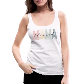 Blessed Mama Premium Tank Top (Retro Design)