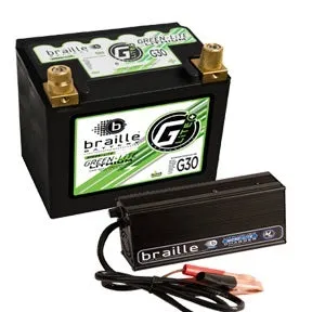 Braille Lithium 12 Volt Battery Green Lite w/Charger