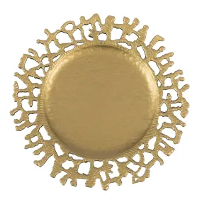 Branch Molten Acrylic Charger Plate - Gold