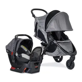 Britax B-Free Sport Travel System with B-Safe Endeavors Infant Car Seat, Asher Grey