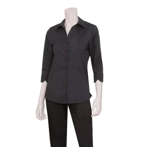 Chef Works WA34BLK3XL Dress Shirt