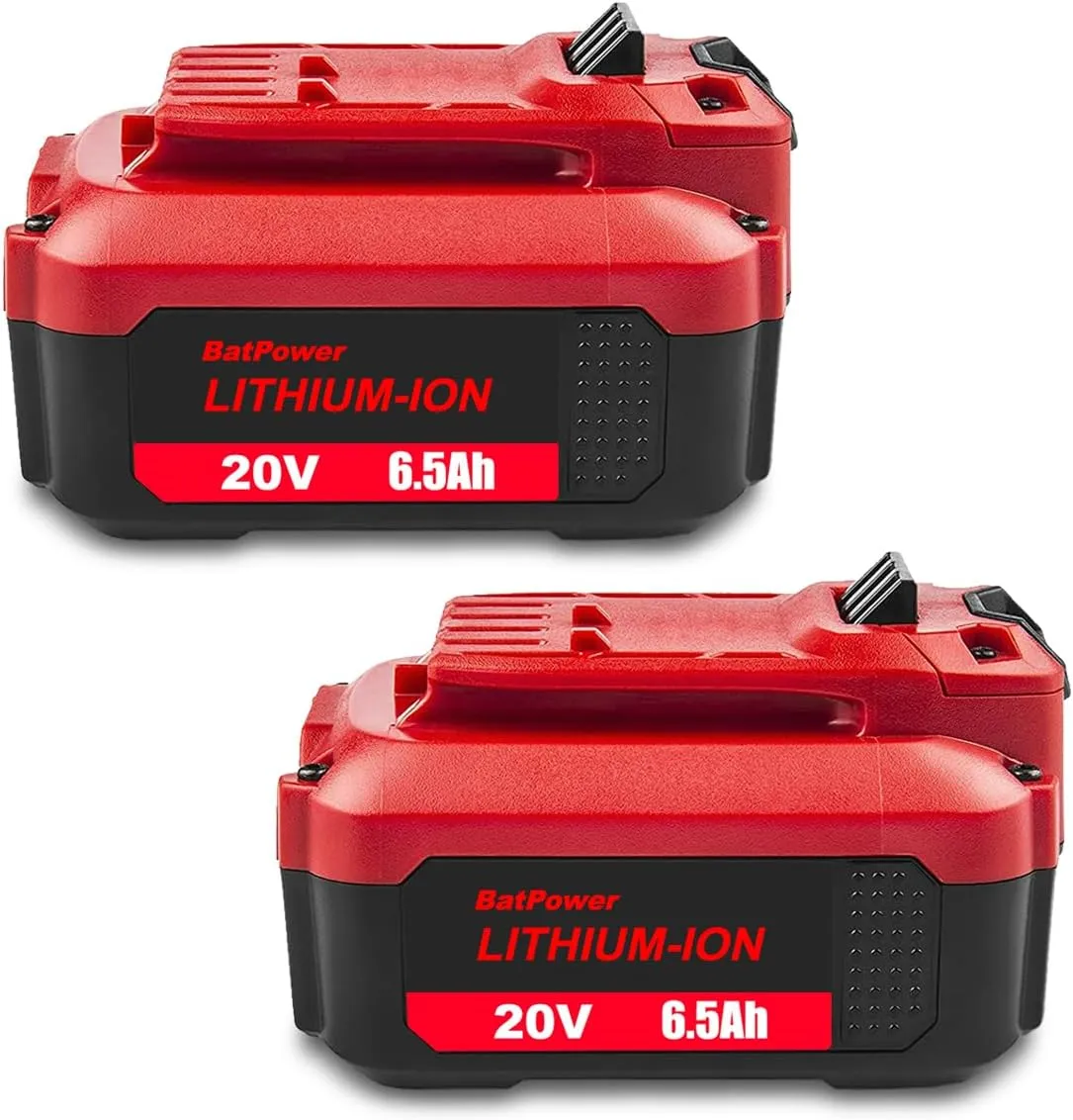 CMCB204 6.5Ah 20V V20 High Capacity Lithium Ion Battery Replacement for CRAFTSMAN 20V Battery 6.0Ah 5.0Ah 4.0Ah 3.0Ah 2.0Ah 20V Max CMCB206 CMCB205 CMCB204 CMCB202 V20 Battery