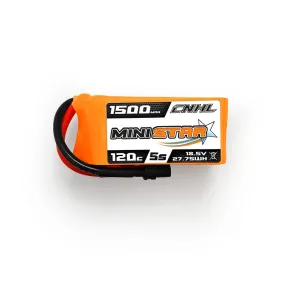 CNHL MiniStar 1500mAh 18.5V 5S 120C Lipo Battery with XT60 Plug