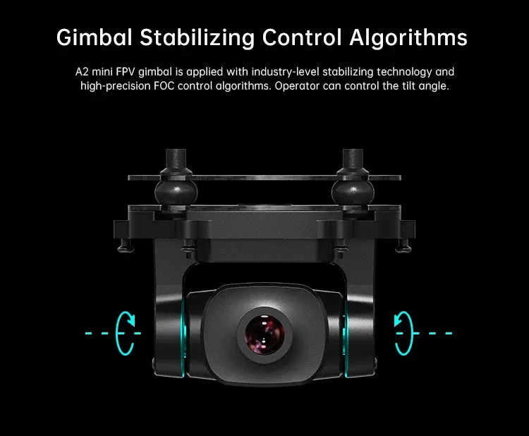 Compatible Ultra-Wide Angle FPV Gimbal Camera 160° FOV 1080p for Drones