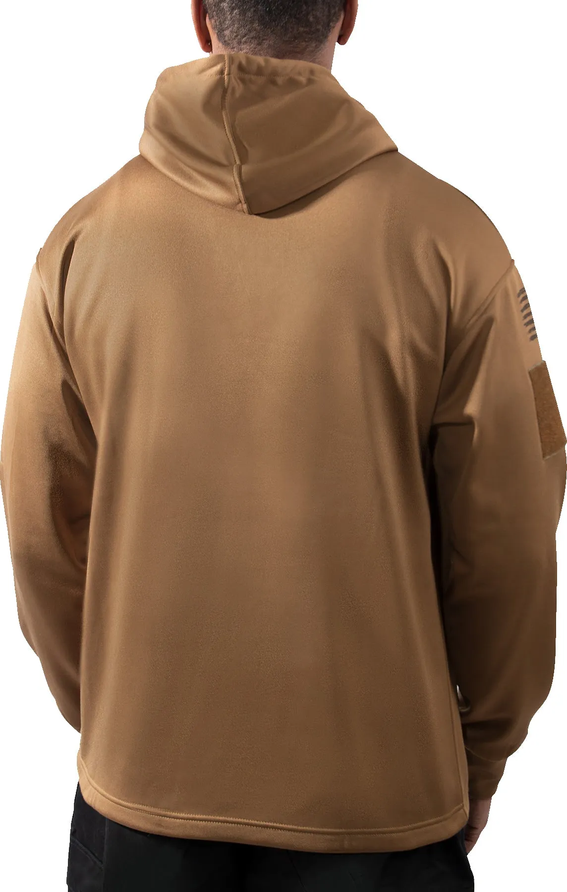 Coyote Brown US Flag / USMC Eagle, Globe, & Anchor Concealed Carry Hoodie