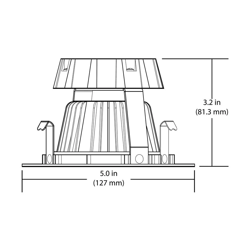 DCG Series 4 in. White Gimbal LED Recessed Downlight, 2700K