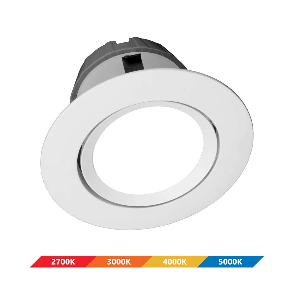 DCG Series 4 in. White Gimbal LED Recessed Downlight, 2700K