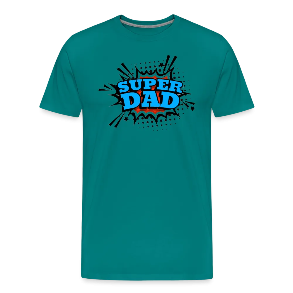 Defender of the Dad-verse: The 'Super Dad' Odyssey Tee Men's Premium T-Shirt