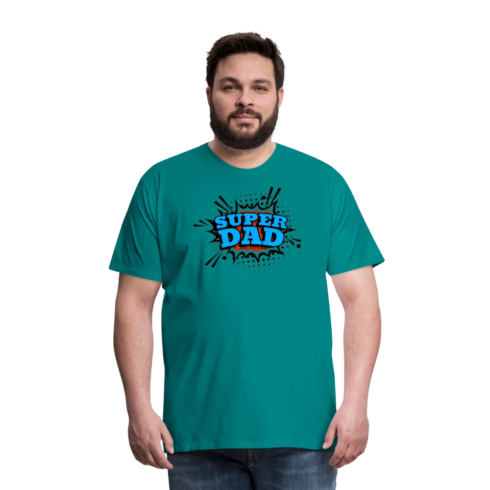 Defender of the Dad-verse: The 'Super Dad' Odyssey Tee Men's Premium T-Shirt