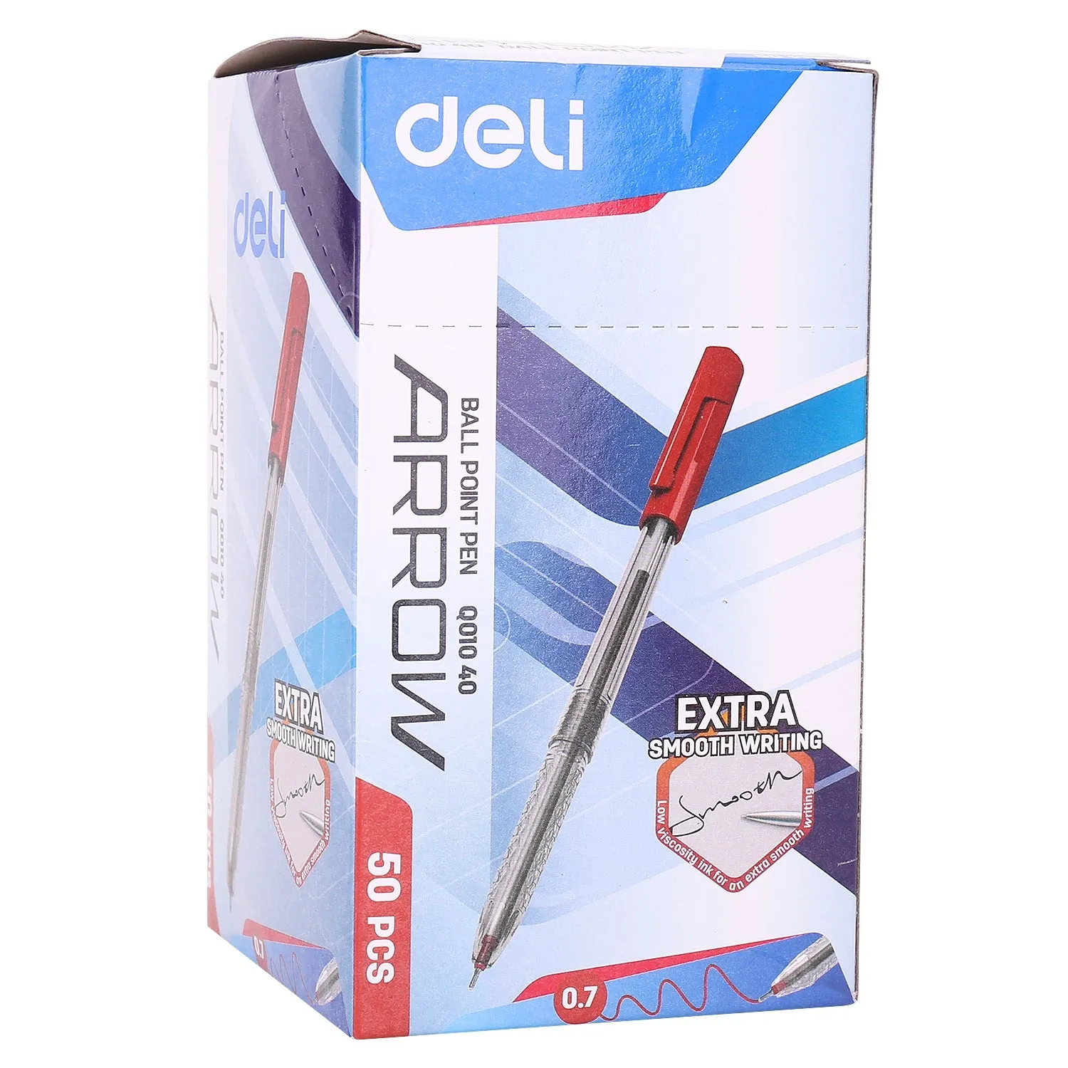 Deli Ball Point Pen Mini tip 0.7mm - Red