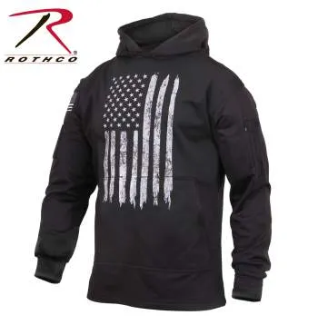 Distressed US Flag Concealed Carry Hooded Sweatshirt