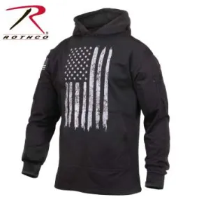 Distressed US Flag Concealed Carry Hooded Sweatshirt