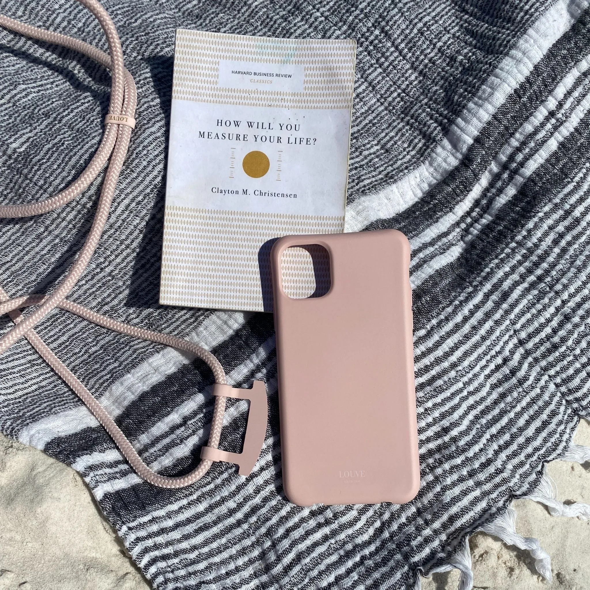 Dusty Pink Crossbody Phone Strap