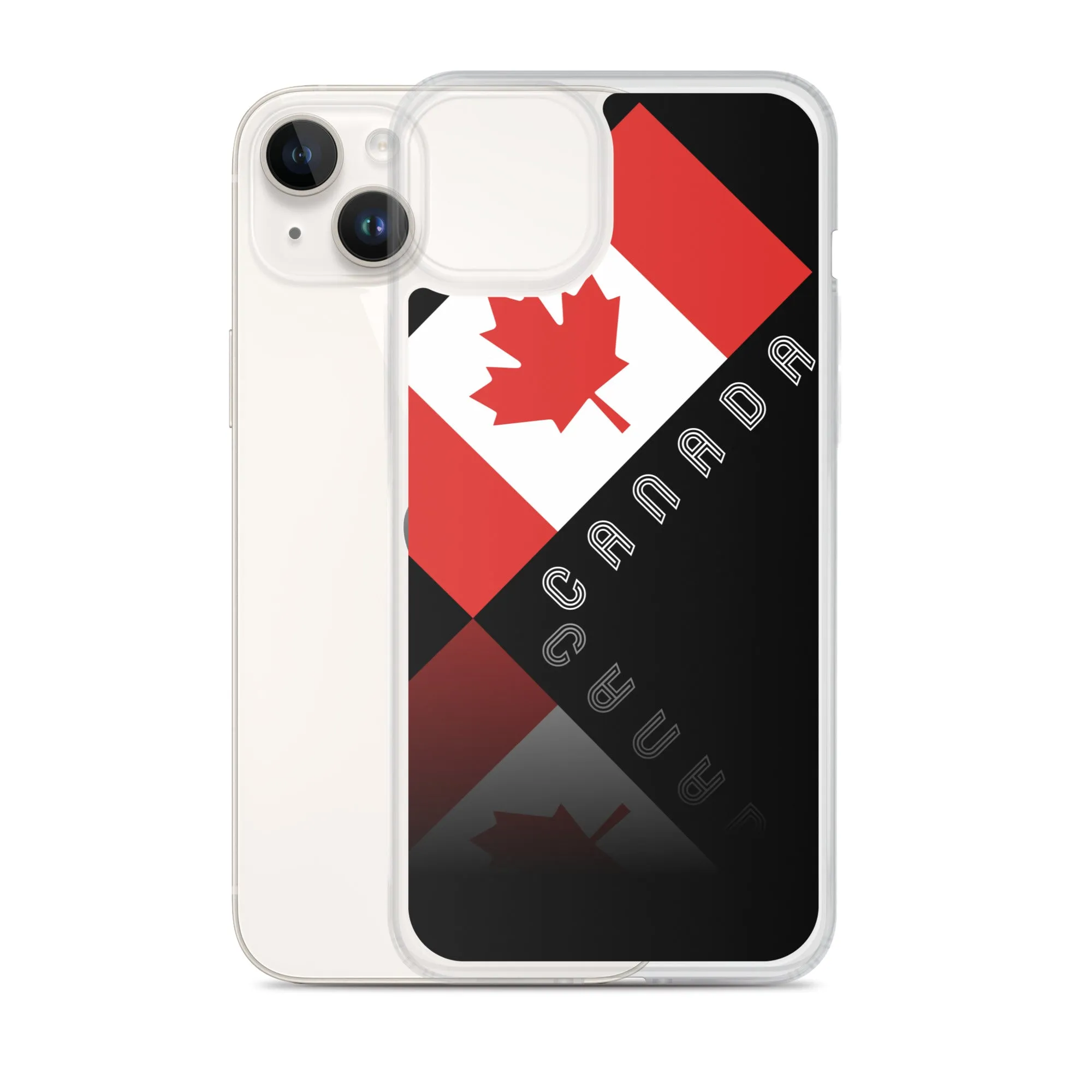 Elegant Maple Leaf Canada iPhone Black Case