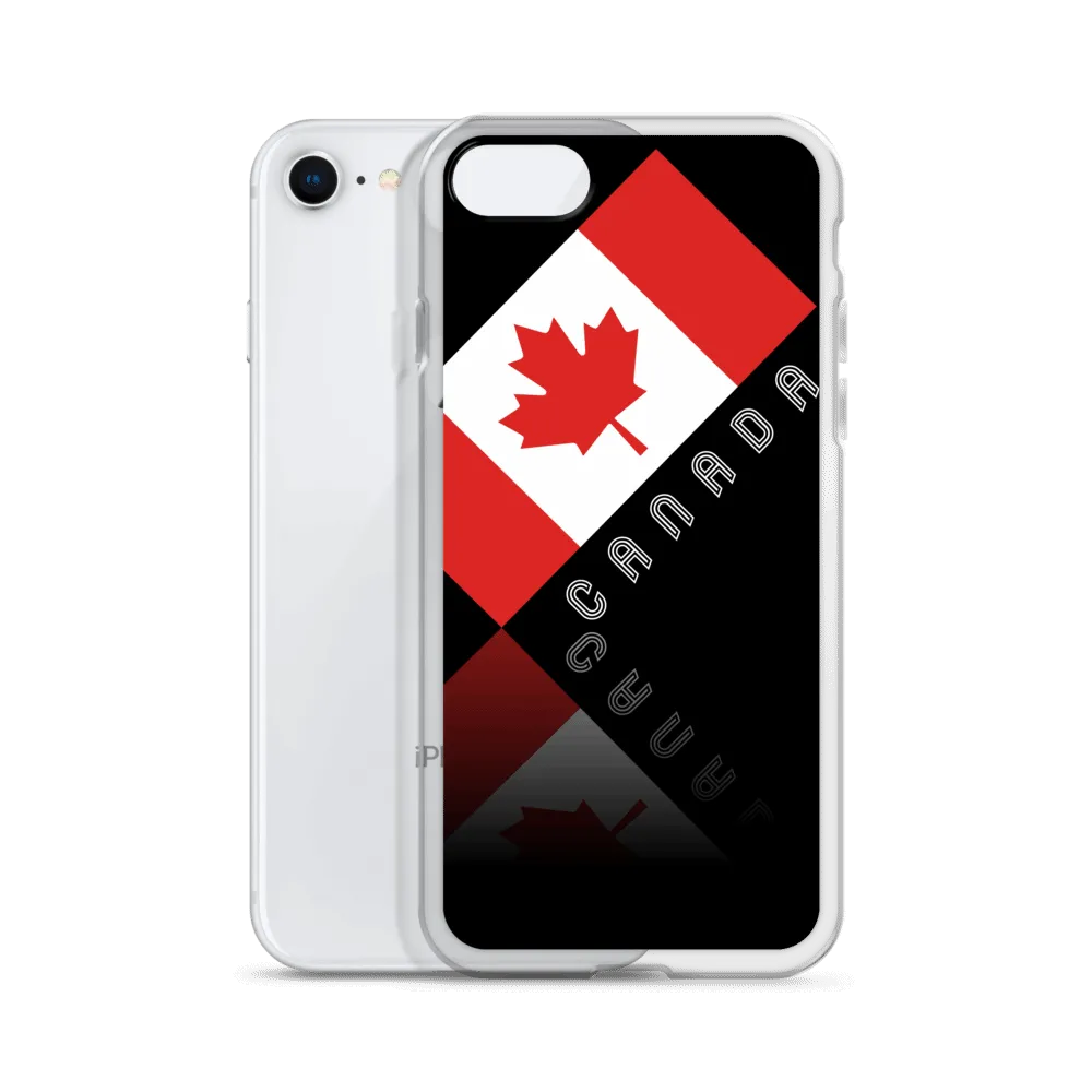 Elegant Maple Leaf Canada iPhone Black Case