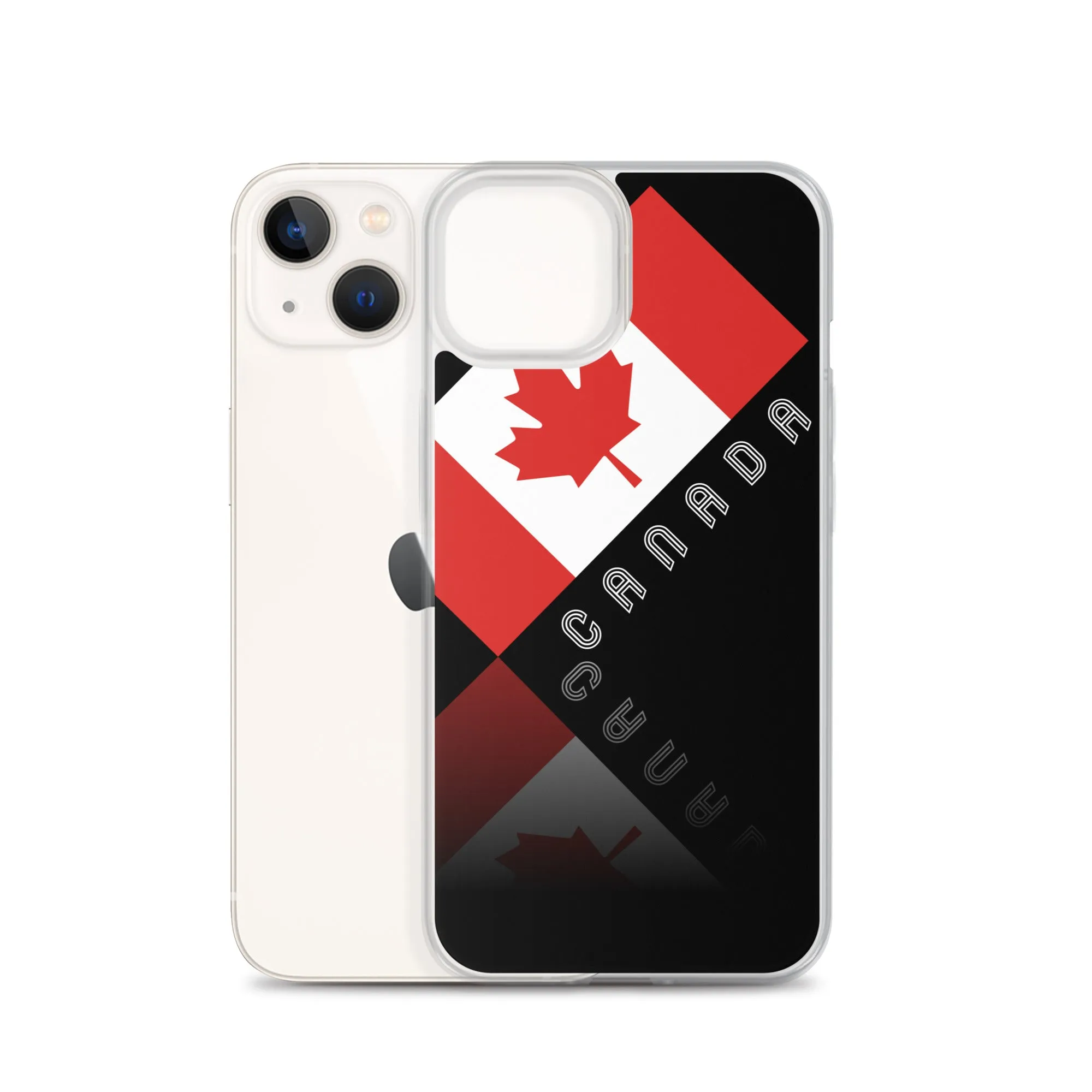 Elegant Maple Leaf Canada iPhone Black Case