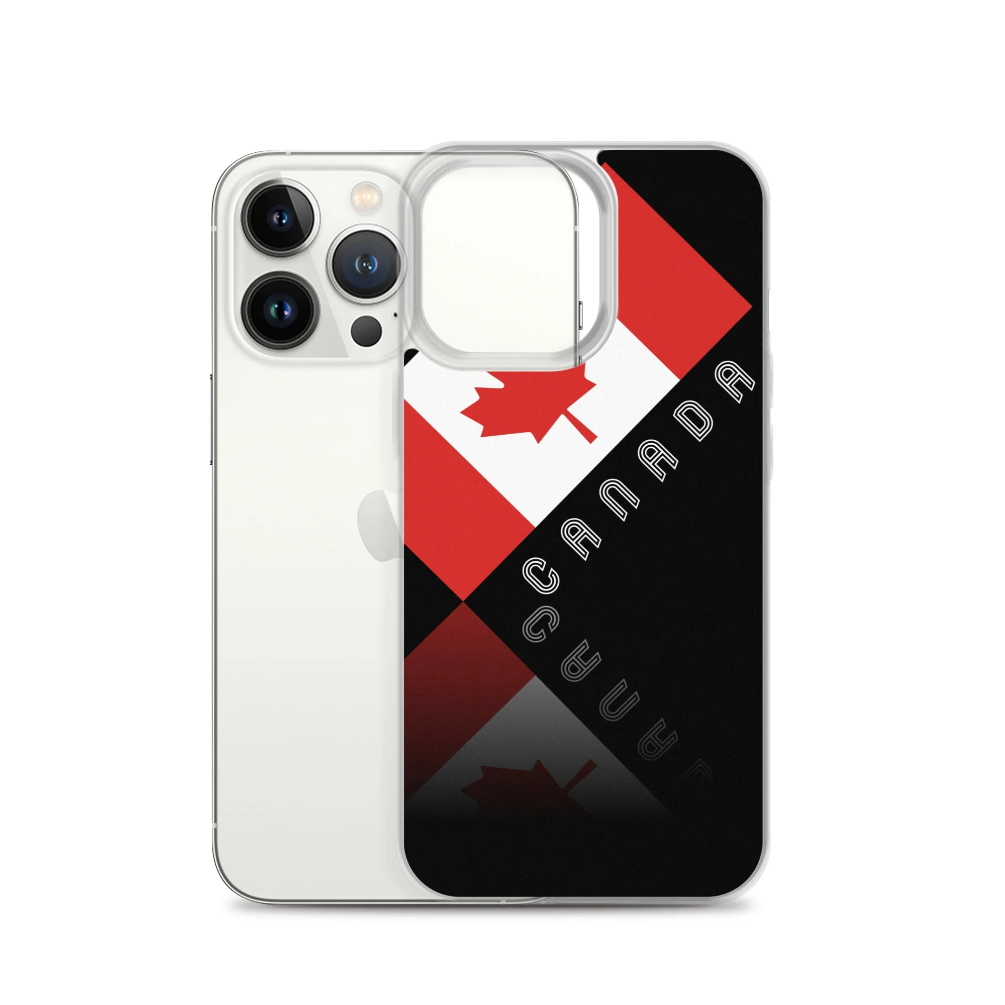 Elegant Maple Leaf Canada iPhone Black Case