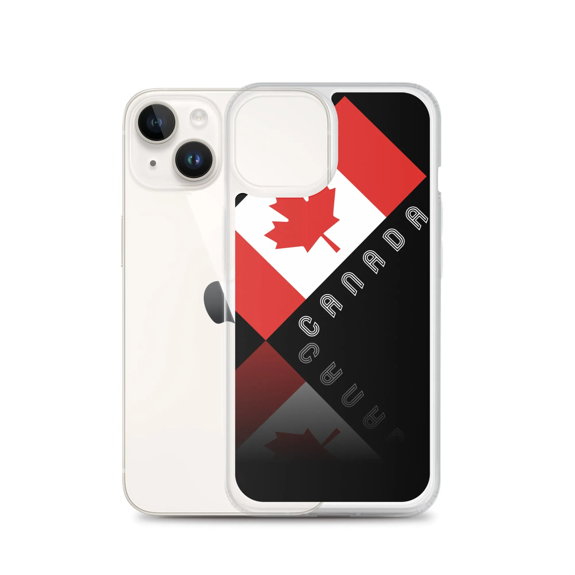 Elegant Maple Leaf Canada iPhone Black Case